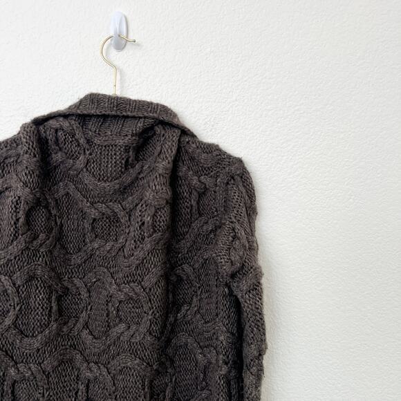 J. Crew Brown Cable Knit Cardigan - Picture 7 of 11